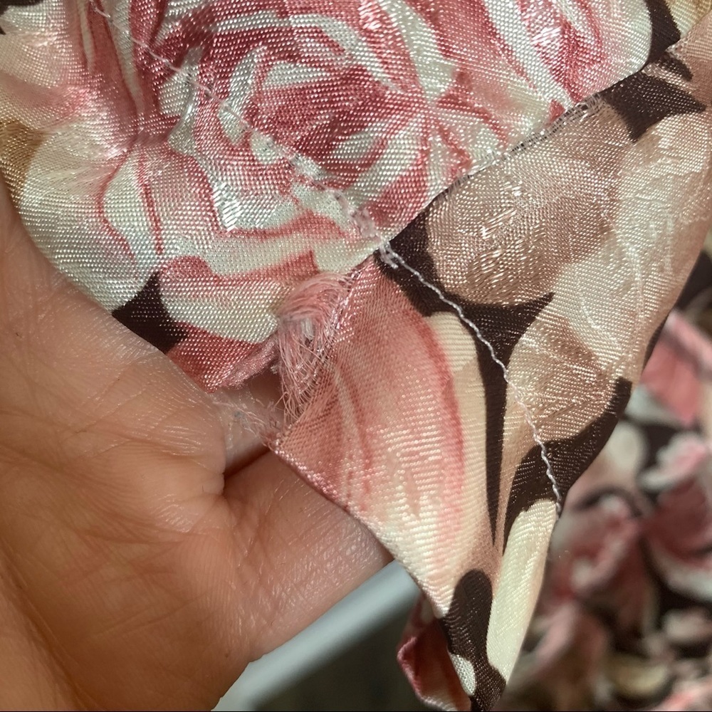 VINTAGE INNER MOST satin floral robe house coat M - Picture 6 of 16